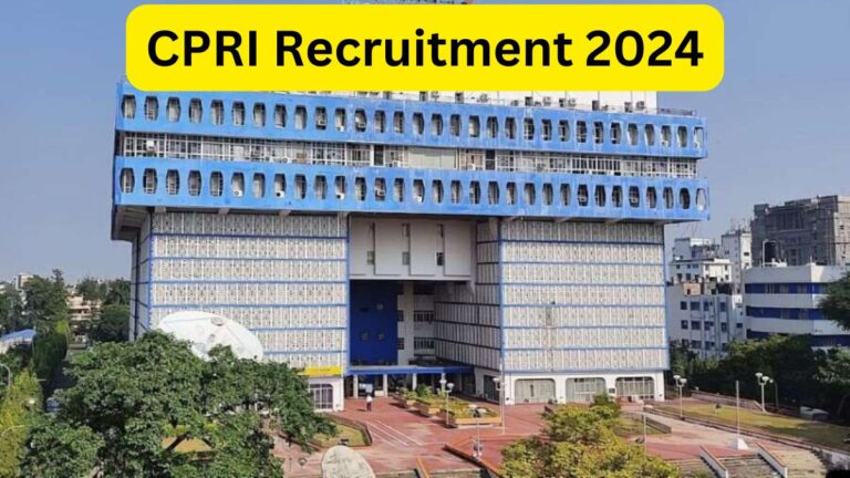 CPRI Recruitment 2024